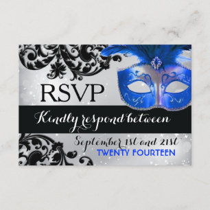 Cartes RSVP Masquerade Wedding