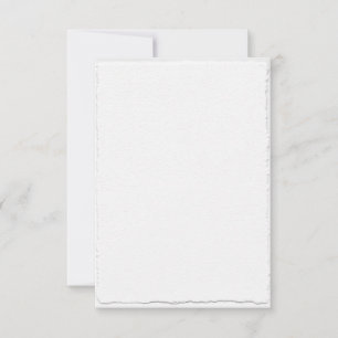 Cartes RSVP Modèle Faux-Deckle Classic