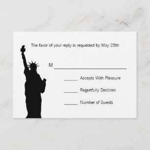 Cartes RSVP NYC Skyline Wedding