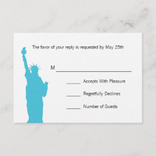 Cartes RSVP NYC Skyline Wedding