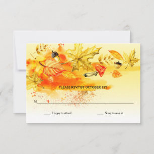 Cartes RSVP Palette Automne