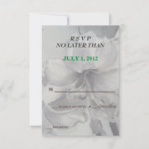 CARTES RSVP PERSONNALISABLES AMARYLLIS FLOWER