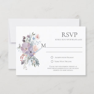 Cartes RSVP pour la calligraphie des champs diffic