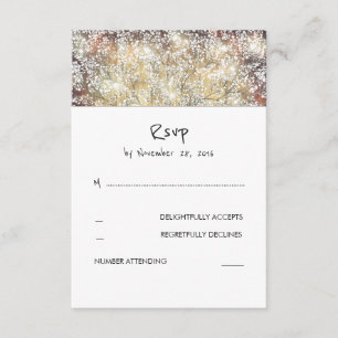 Cartes RSVP pour mariage de bébé rustique