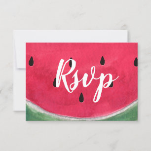 Cartes RSVP Pour Mariage D'Été Avec Watermelon