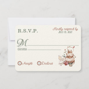 Cartes RSVP Romantic Fall