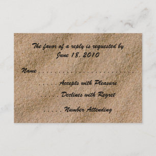 Cartes RSVP Serenity Beach