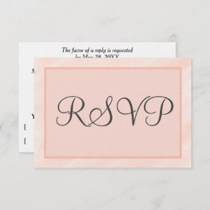 Cartes RSVP Soft Blush géométrique Mariage
