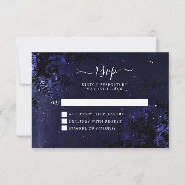 Cartes RSVP Starry Night Celestin Sky (Devant)