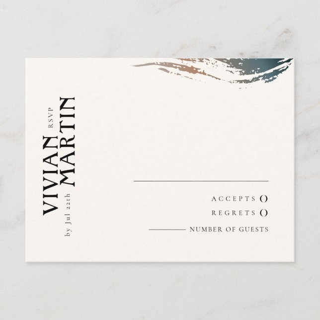 Cartes RSVP toujours et pour mariage éternel (Devant)