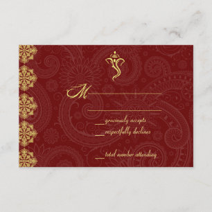 Cartes RSVP Vinayaka Wedding