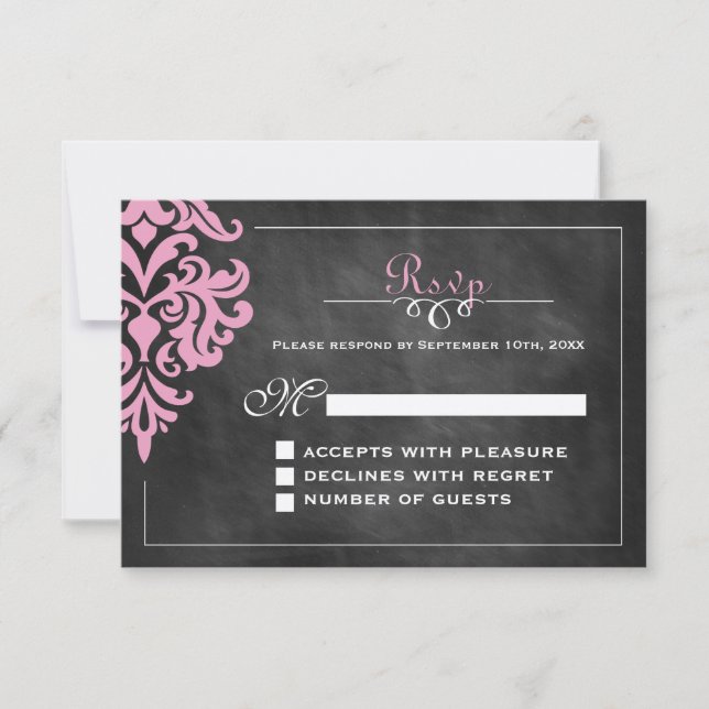 Cartes RSVP vintage (Devant)