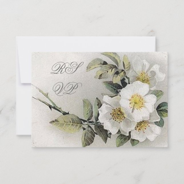 Cartes RSVP vintages Apple Blossom (Devant)
