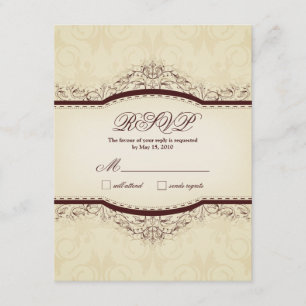 Cartes RSVP Vintages Ornées