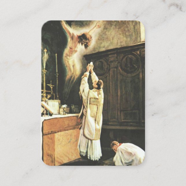 Cartes sacrées de prière d'offrande de la messe ca (Devant)