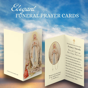 Cartes sacrées du mémorial funéraire catholique