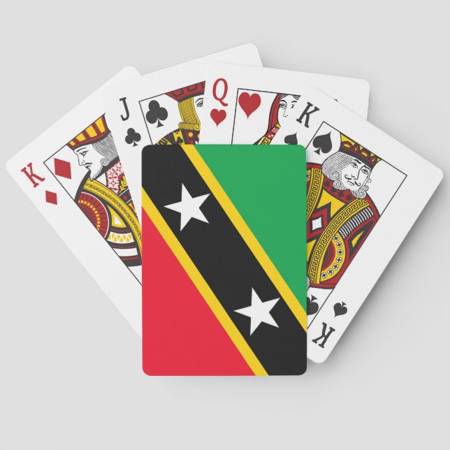 Cartes Saint-Kitts-et-Nevis jeu de carte (dos)