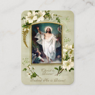Cartes Saintes de la Résurrection de Pâques Prière