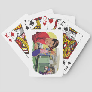 Cartes Scène de jeu de ping-pong Vintage cool