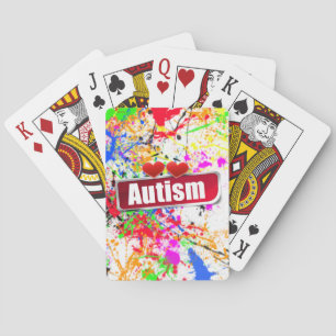 Cartes Sensibilisation sur l'autisme Bicyclettes de jeu