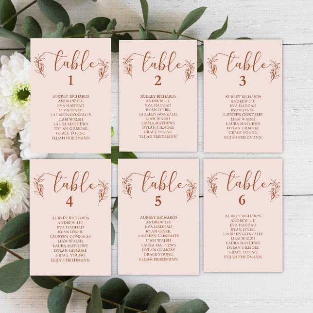 Cartes simples Boho Floral Mariage (Créateur téléchargé)