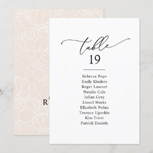 Cartes simples minimalistes pour Mariage