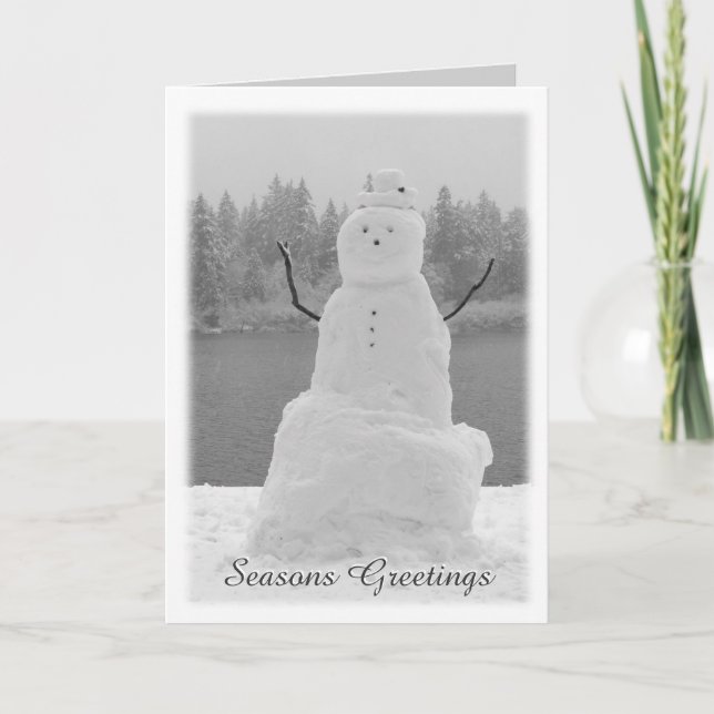 Cartes Snowman personnalisées Cartes Snowman (Devant)