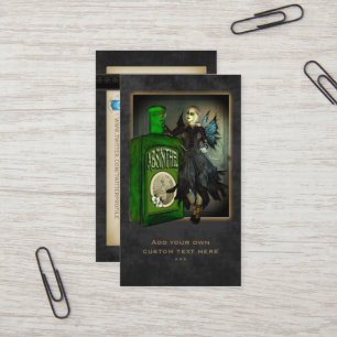 Cartes sociales de profil de féerie d'absinthe