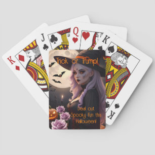 Cartes Soirée de jeu de fête d'Halloween amusante et sorc