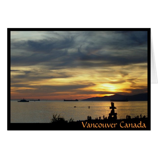 Cartes souvenirs de Vancouver Cartes paysages Inuk (Devant horizontal)