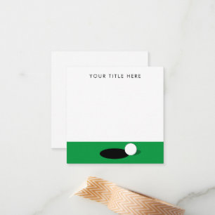 Cartes spéciales de golf à thème pour les golfeurs