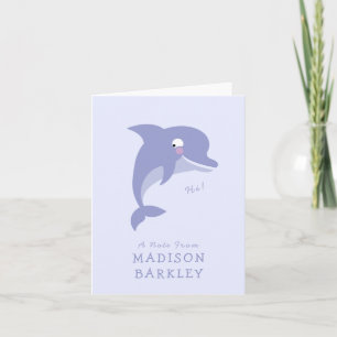 Cartes stationnaires Dolphin Kid's mignonnes