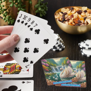 Cartes Swan Serenity Cascade Monogramme Jeu de Match pour