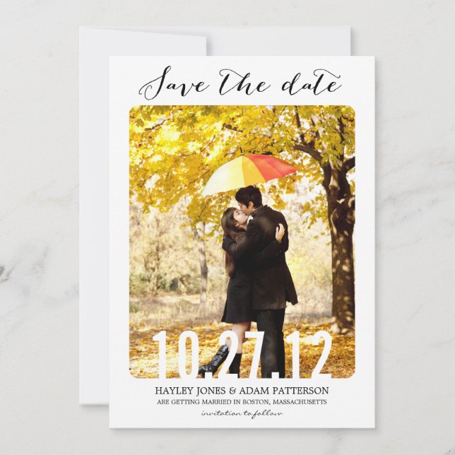 Cartes SWEET d'annonce de date (Devant)