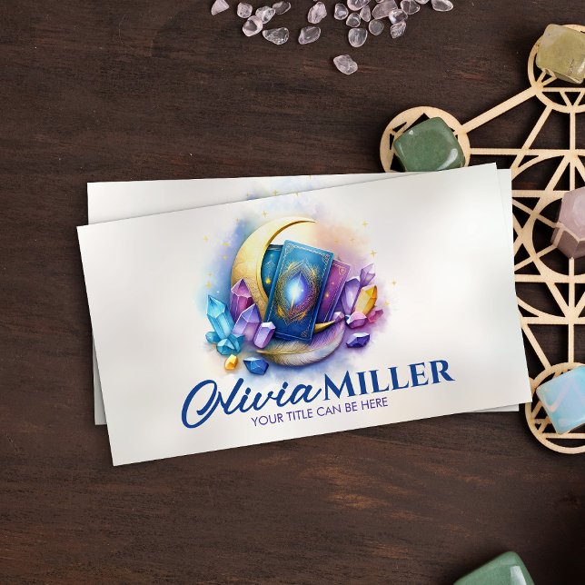 Cartes Tarot / Oracle avec lune et cristaux (Créateur téléchargé)