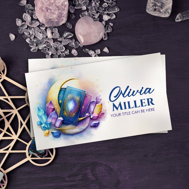 Cartes Tarot / Oracle avec lune et cristaux (Créateur téléchargé)