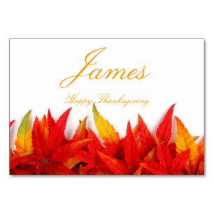 Cartes Thanksgiving Avec Feuilles Automatiques