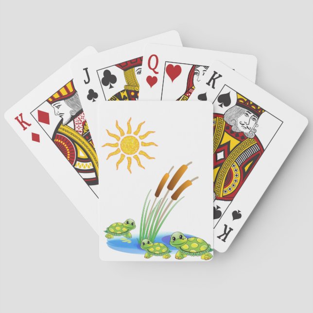 Cartes Turtle Jeu de carte Deck (dos)
