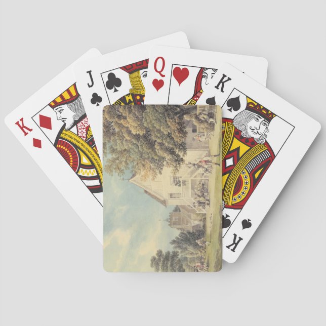Cartes Un jeu de boules sur le terrain de bowling à l'ext (dos)