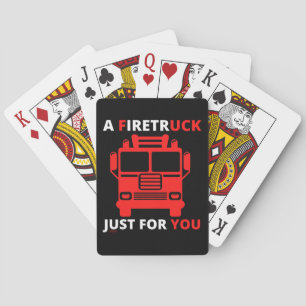 Cartes UNE CAMION DE POMPIERS JUSTE POUR VOUS jeu de mots