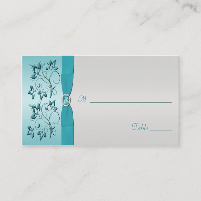 Cartes vertes Aqua et Silver (Devant)