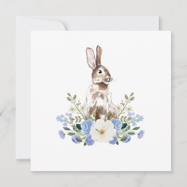 Cartes vierges Bunny baby shower (Devant)