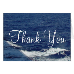 Cartes vierges du Merci Mariage Ocean Waves