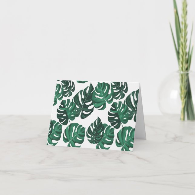Cartes vierges thème plante Monstera (Devant)