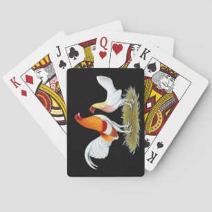 Cartes Vieux coq nain anglais de jeu : Pyle rouge