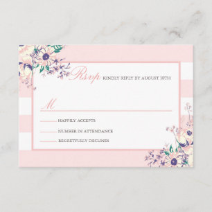 Cartes vintage Flora RSVP