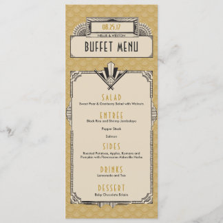 Cartes Vintages Gatsby Art Déco