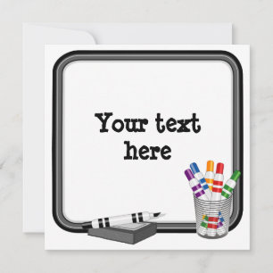 Cartes Whiteboard, Customisez votre texte