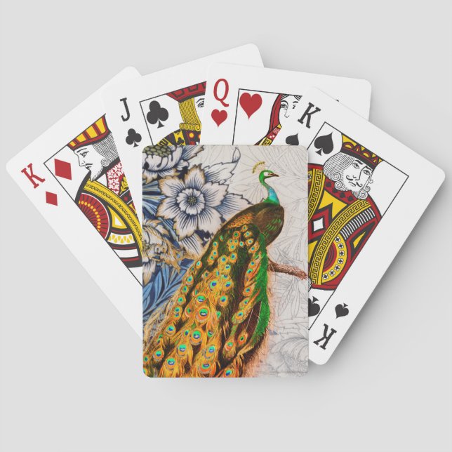 Cartes William Morris ET PEACOCK Bicyclettes de jeu (dos)