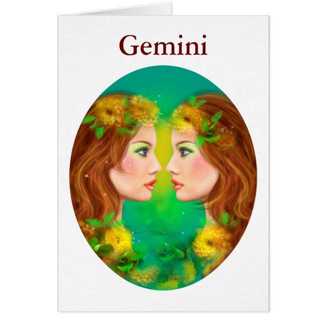 Cartes Zodiac - Imaginaire Gemini (Devant)